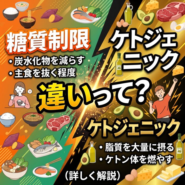 糖質制限とケトジェニックの違いって？
